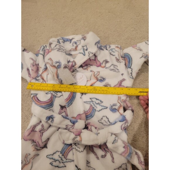 NWT HSN Lacey Chabert Kid's "Mommy+Me" Printed Short Robe Unicorns Kid Small - Picture 5 of 11